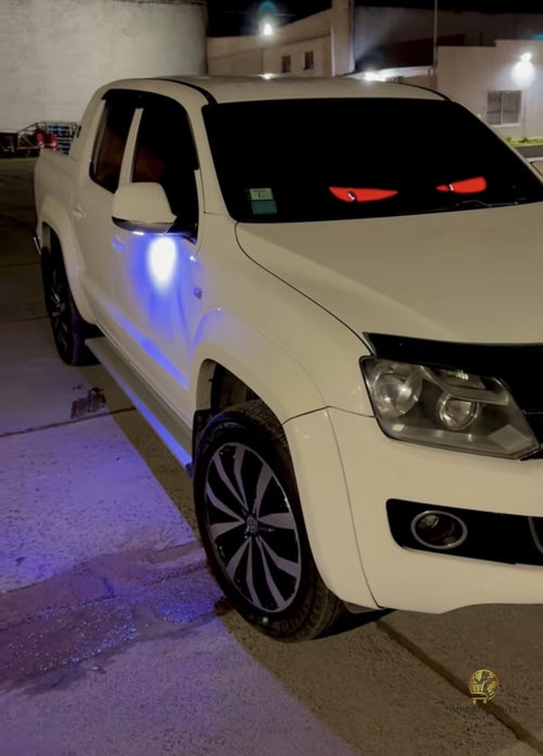 LEDs Ojos Animados para Parabrisas 12x59cm — Programable por App