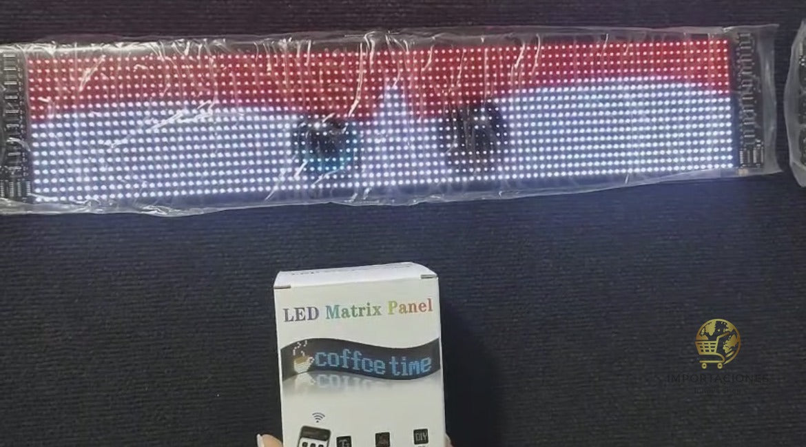 LEDs Ojos Animados para Parabrisas 12x59cm — Programable por App
