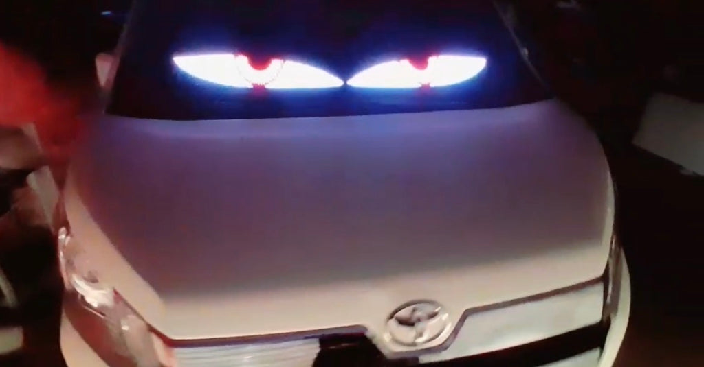 LEDs Ojos Animados para Parabrisas 19x1.33m — Programable por App